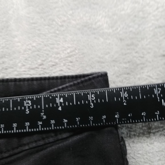 Levis Jeans Womens 32 Black 726 Flare High Rise Dark Wash Stretch Boho - Picture 7 of 11